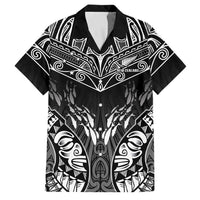 Custom New Zealand Fishing Family Matching Off Shoulder Short Dress and Hawaiian Shirt Aotearoa Maori Koru - Polynesian Pride