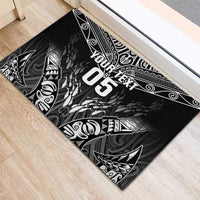 Custom New Zealand Fishing Rubber Doormat Aotearoa Maori Koru - Polynesian Pride