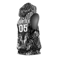 Custom New Zealand Fishing Sleeveless Hoodie Aotearoa Maori Koru - Polynesian Pride