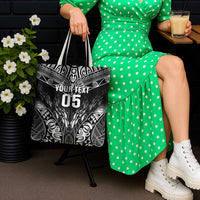 Custom New Zealand Fishing Tote Bag Aotearoa Maori Koru - Polynesian Pride