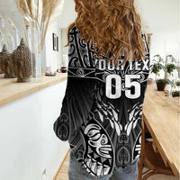 Custom New Zealand Fishing Women Casual Shirt Aotearoa Maori Koru - Polynesian Pride