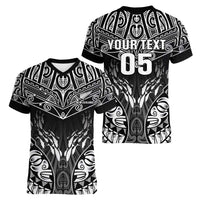 Custom New Zealand Fishing Women V-Neck T-Shirt Aotearoa Maori Koru - Polynesian Pride