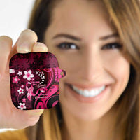 Memorial Breast Cancer Awareness AirPods Case Plumeria Floral Tribal Pattern LT05 - Polynesian Pride