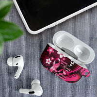 Memorial Breast Cancer Awareness AirPods Case Plumeria Floral Tribal Pattern LT05 - Polynesian Pride