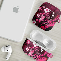 Memorial Breast Cancer Awareness AirPods Case Plumeria Floral Tribal Pattern LT05 - Polynesian Pride