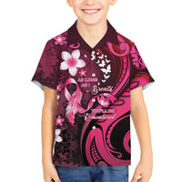Personalised Memorial Breast Cancer Awareness Family Matching Mermaid Dress and Hawaiian Shirt Plumeria Floral Tribal Pattern - Polynesian Pride