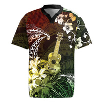 Hawaii Ukulele Rugby Jersey Polynesian Pattern Mix Hibiscus Reggae Version LT05 Reggae - Polynesian Pride