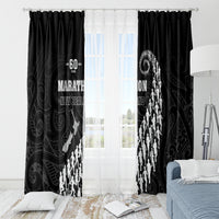 New Zealand Marathon Window Curtain Maori Style LT05 - Polynesian Pride