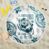 New Zealand Aotearoa Hari Ra Mama Beach Blanket A Mother's Love Is Like No Otter LT05 One Size 150cm White - Polynesian Pride