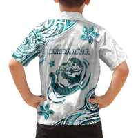 New Zealand Aotearoa Hari Ra Mama Family Matching Summer Maxi Dress and Hawaiian Shirt A Mother's Love Is Like No Otter LT05 - Polynesian Pride