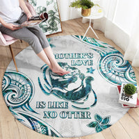 New Zealand Aotearoa Hari Ra Mama Round Carpet A Mother's Love Is Like No Otter