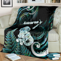 New Zealand Maori Taniwha Blanket Silver Fern Paua Shell Version LT05 - Polynesian Pride