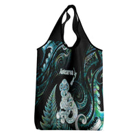 New Zealand Maori Taniwha Grocery Bag Silver Fern Paua Shell Version LT05 - Polynesian Pride