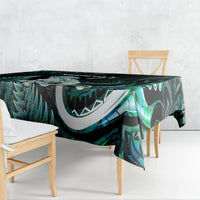 New Zealand Maori Taniwha Tablecloth Silver Fern Paua Shell Version LT05 - Polynesian Pride