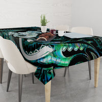 New Zealand Maori Taniwha Tablecloth Silver Fern Paua Shell Version LT05 - Polynesian Pride
