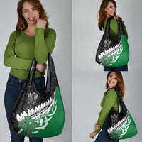 New Zealand And Ireland Rugby Grocery Bag Silver Fern With Celtic Cross