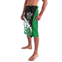 New Zealand And Ireland Rugby Custom Lavalava Silver Fern With Celtic Cross