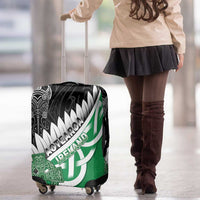 New Zealand And Ireland Rugby Luggage Cover Silver Fern With Celtic Cross