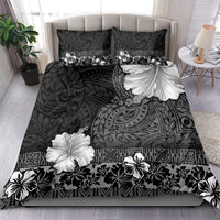 Hawaii Hibiscus With Black Polynesian Pattern Bedding Set LT05 - Polynesian Pride