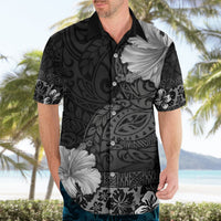 Hawaii Hibiscus With Black Polynesian Pattern Hawaiian Shirt LT05 - Polynesian Pride