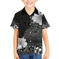 Hawaii Hibiscus With Black Polynesian Pattern Hawaiian Shirt LT05 - Polynesian Pride