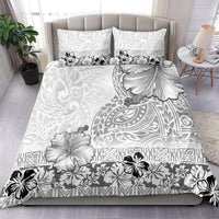 Hawaii Hibiscus With White Polynesian Pattern Bedding Set LT05 - Polynesian Pride