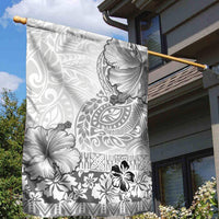 Hawaii Hibiscus With White Polynesian Pattern Garden Flag LT05 - Polynesian Pride