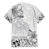 Hawaii Hibiscus With White Polynesian Pattern Hawaiian Shirt LT05 - Polynesian Pride