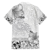Hawaii Hibiscus With White Polynesian Pattern Hawaiian Shirt LT05 - Polynesian Pride