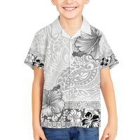 Hawaii Hibiscus With White Polynesian Pattern Hawaiian Shirt LT05 - Polynesian Pride