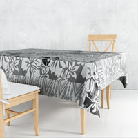 Hawaii Hibiscus With White Polynesian Pattern Tablecloth LT05 - Polynesian Pride