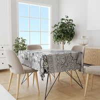 Hawaii Hibiscus With White Polynesian Pattern Tablecloth LT05 - Polynesian Pride