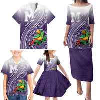 Personalized Manua High School Family Matching Puletasi and Hawaiian Shirt Polynesian Tribal Pattern LT05 - Polynesian Pride