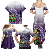 Personalized Manua High School Family Matching Summer Maxi Dress and Hawaiian Shirt Polynesian Tribal Pattern LT05 - Polynesian Pride