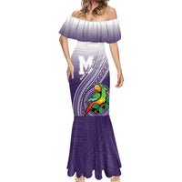 Personalized Manua High School Mermaid Dress Polynesian Tribal Pattern