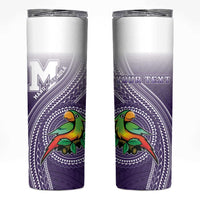 Personalized Manua High School Skinny Tumbler Polynesian Tribal Pattern