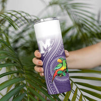 Personalized Manua High School Skinny Tumbler Polynesian Tribal Pattern