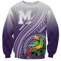 Personalized Manua High School Sweatshirt Polynesian Tribal Pattern LT05 Unisex Purple - Polynesian Pride