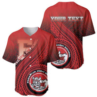 Personalized Fagaitua High School Baseball Jersey Polynesian Tribal Pattern