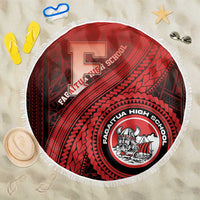 Fagaitua High School Beach Blanket Polynesian Tribal Pattern LT05 One Size 150cm Red - Polynesian Pride