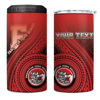 Personalized Fagaitua High School 4 in 1 Can Cooler Tumbler Polynesian Tribal Pattern LT05 One Size: 16 oz Red - Polynesian Pride