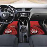 Fagaitua High School Car Mats Polynesian Tribal Pattern LT05 Set 2pcs - Front Red - Polynesian Pride