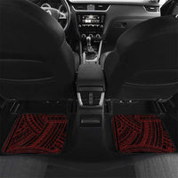 Fagaitua High School Car Mats Polynesian Tribal Pattern LT05 Set 2pcs - Back Red - Polynesian Pride