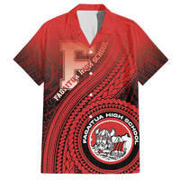 Personalized Fagaitua High School Family Matching Short Sleeve Bodycon Dress and Hawaiian Shirt Polynesian Tribal Pattern