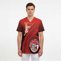 Personalized Fagaitua High School Scrub Top Polynesian Tribal Pattern LT05 - Polynesian Pride