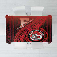 Fagaitua High School Tablecloth Polynesian Tribal Pattern LT05 Red - Polynesian Pride