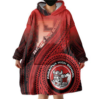 Personalized Fagaitua High School Wearable Blanket Hoodie Polynesian Tribal Pattern LT05 - Polynesian Pride