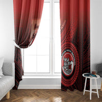 Fagaitua High School Window Curtain Polynesian Tribal Pattern