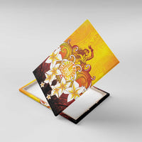 Tahiti Heiva Festival Canvas Wall Art Tahitian Vahine Plumeria Flowers