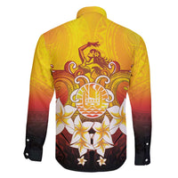 Tahiti Heiva Festival Family Matching Off Shoulder Short Dress and Hawaiian Shirt Tahitian Vahine Plumeria Flowers